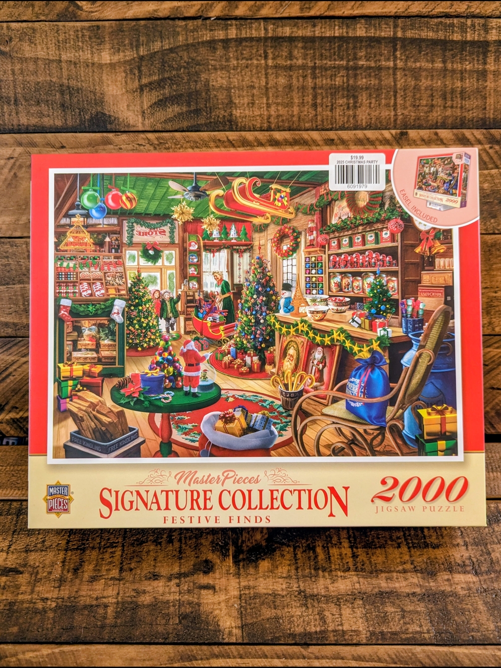 MasterPieces Signature Collection 2000 Pc Puzzle "Festive Finds" 39x27 Complete